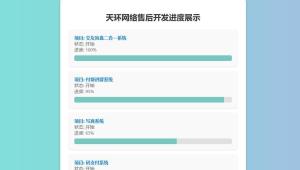 天环公益首发原创开发进度网站 带后台