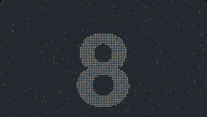 Canvas制作的粒子十秒倒计时HTML源码