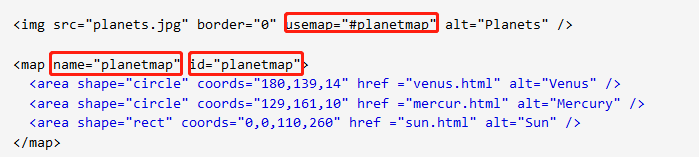 详解 html area标签